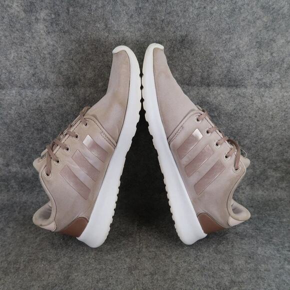 Adidas Shoes Womens 8.5 Athletic Trainers Cloudfoam Qt Racer Running Active Walk - Picture 9 of 14